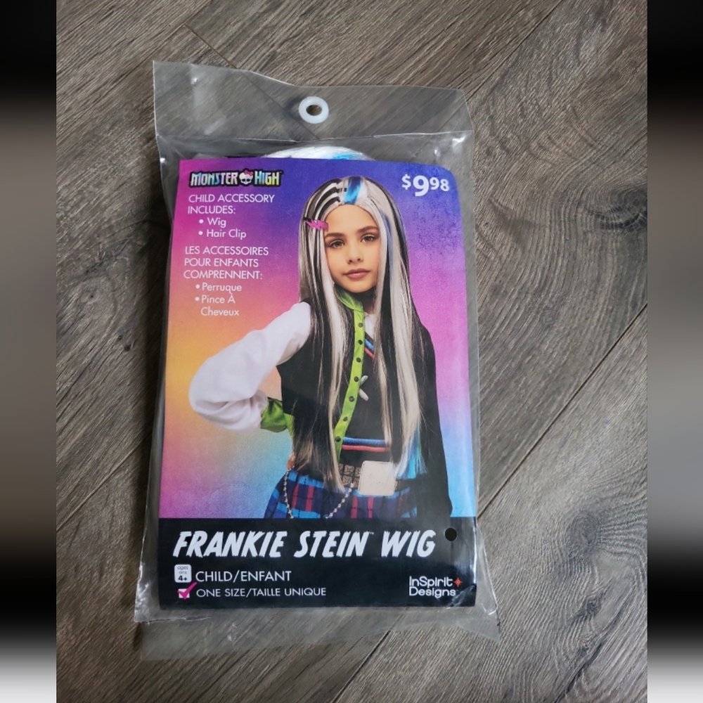 Monster High Frankie Stein Black and White Wig